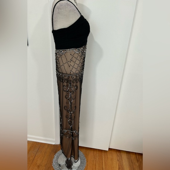 Sue Wong Heavily Embellished Crystal Rhinestones, Beading, Sequins Evening Gown - Picture 9 of 14